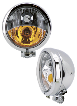 CHROME 4 1/2" SPOTLIGHT WITH BUILT-IN FOG LIGHT